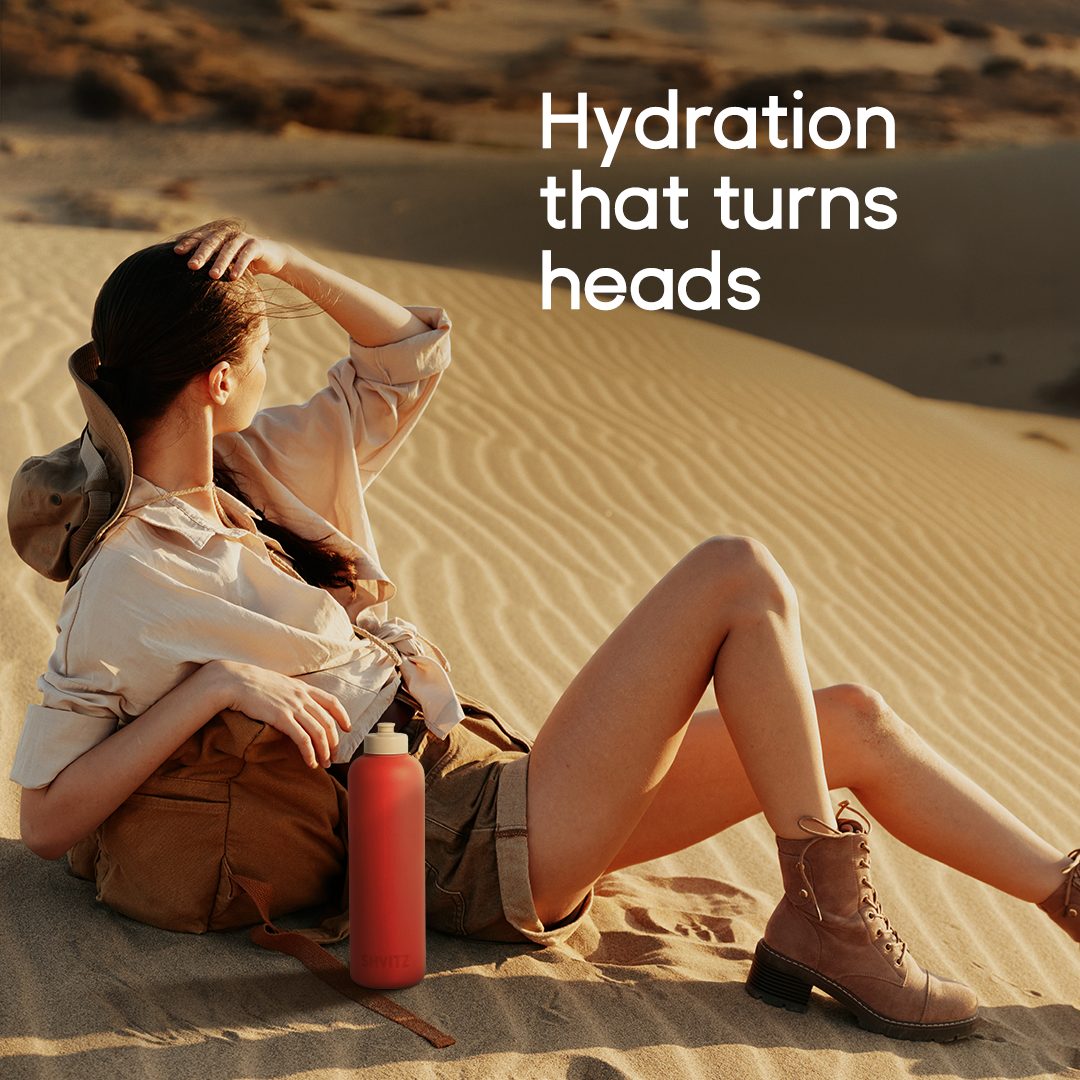 SHVITZ Sports Water Bottle | Terracotta | 2 Pack