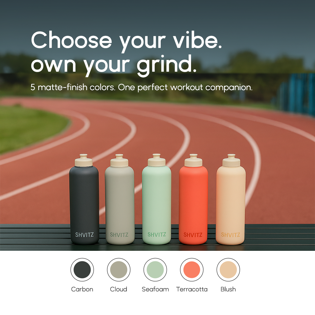 SHVITZ Sports Water Bottle | Terracotta | 2 Pack