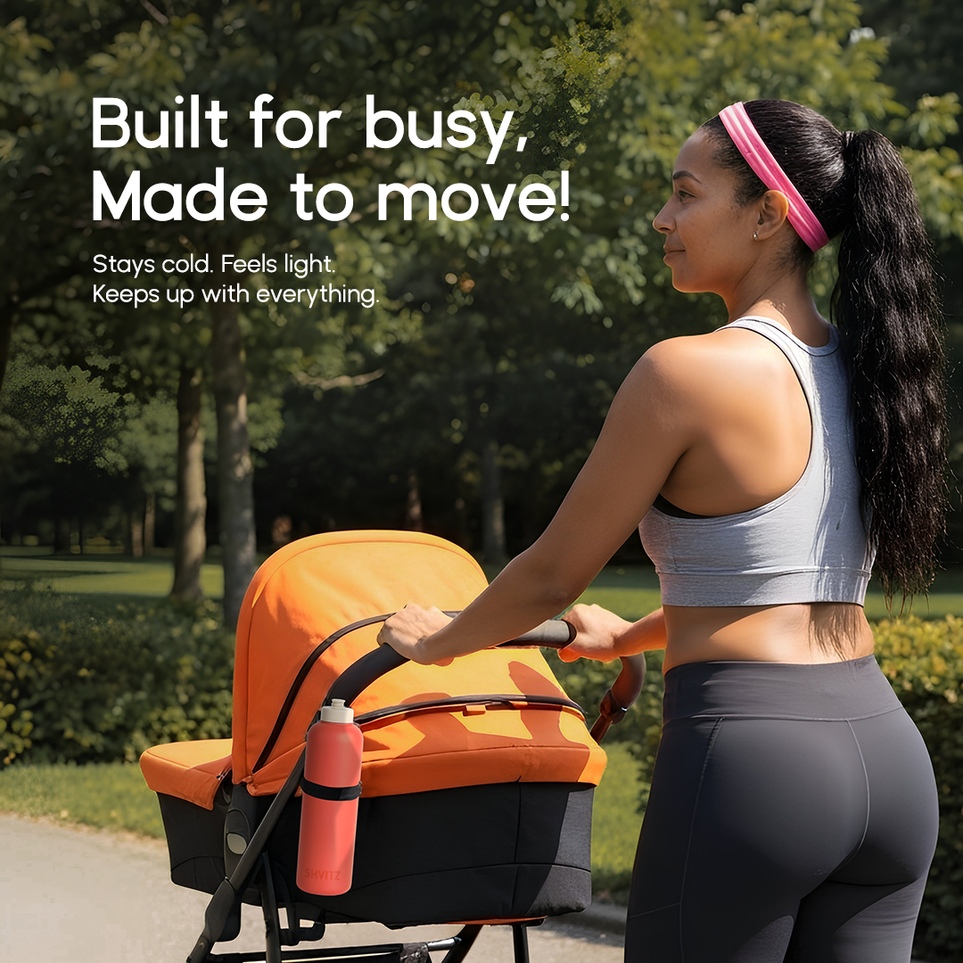 SHVITZ Sports Water Bottle | Terracotta | 2 Pack