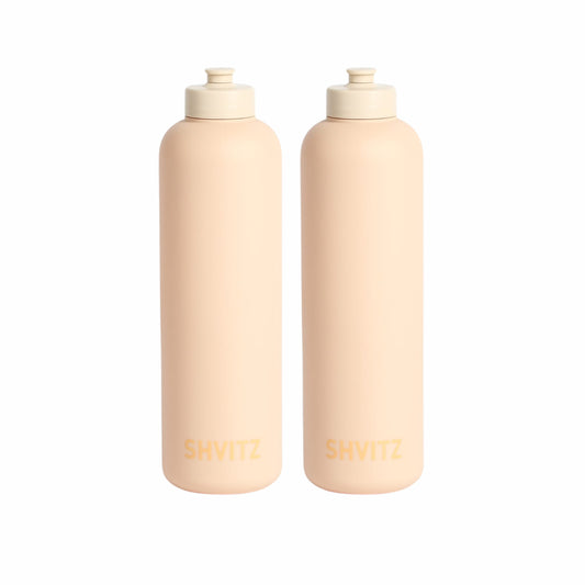 SHVITZ Sports Water Bottle | Blush | 2 Pack